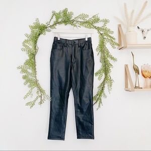 Abercrombie & Fitch Curve Love Vegan Leather Skinny Pants
